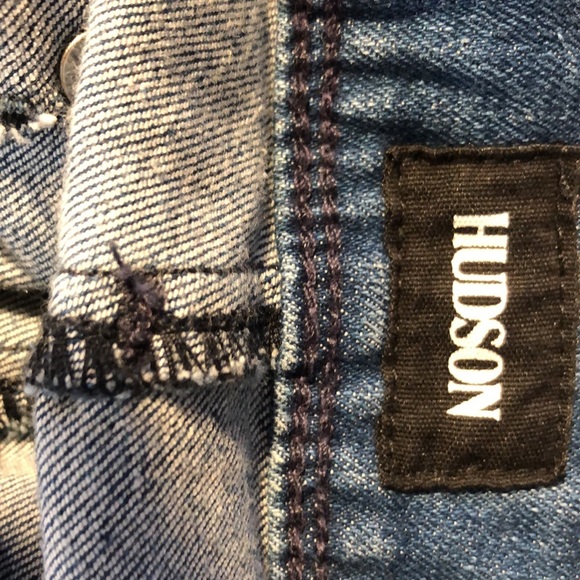 HUDSON Jeans Crop Collin Skinny Mid Rise W/Signature Button Flap 29 EUC - Picture 8 of 10